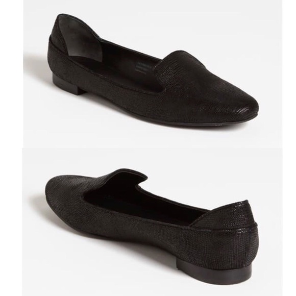 Via Spiga Shoes - Via Spiga Black Esme Smoking Loafers